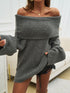 'Clarimond' Drop Shoulder Oversized Knit Sweater - Celes Fashion